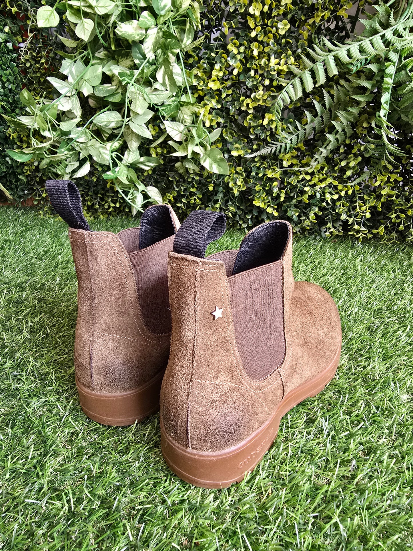 Botas Cubanas em Camurça verde