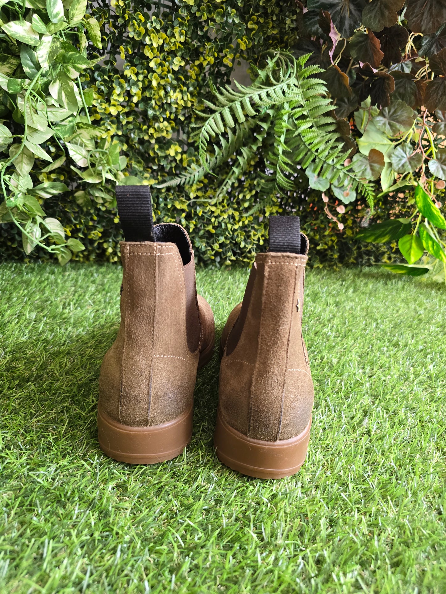 Botas Cubanas em Camurça verde