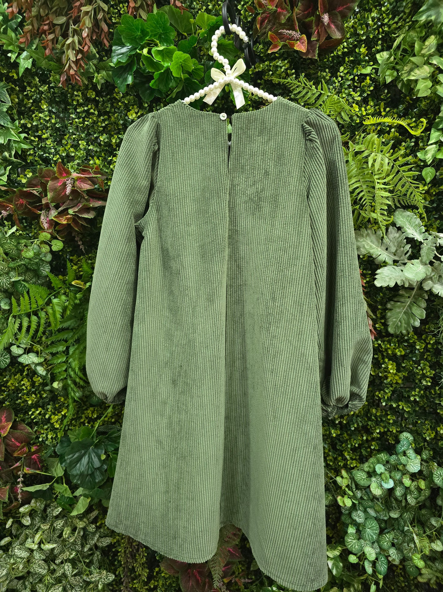 Vestido curto bombazine verde