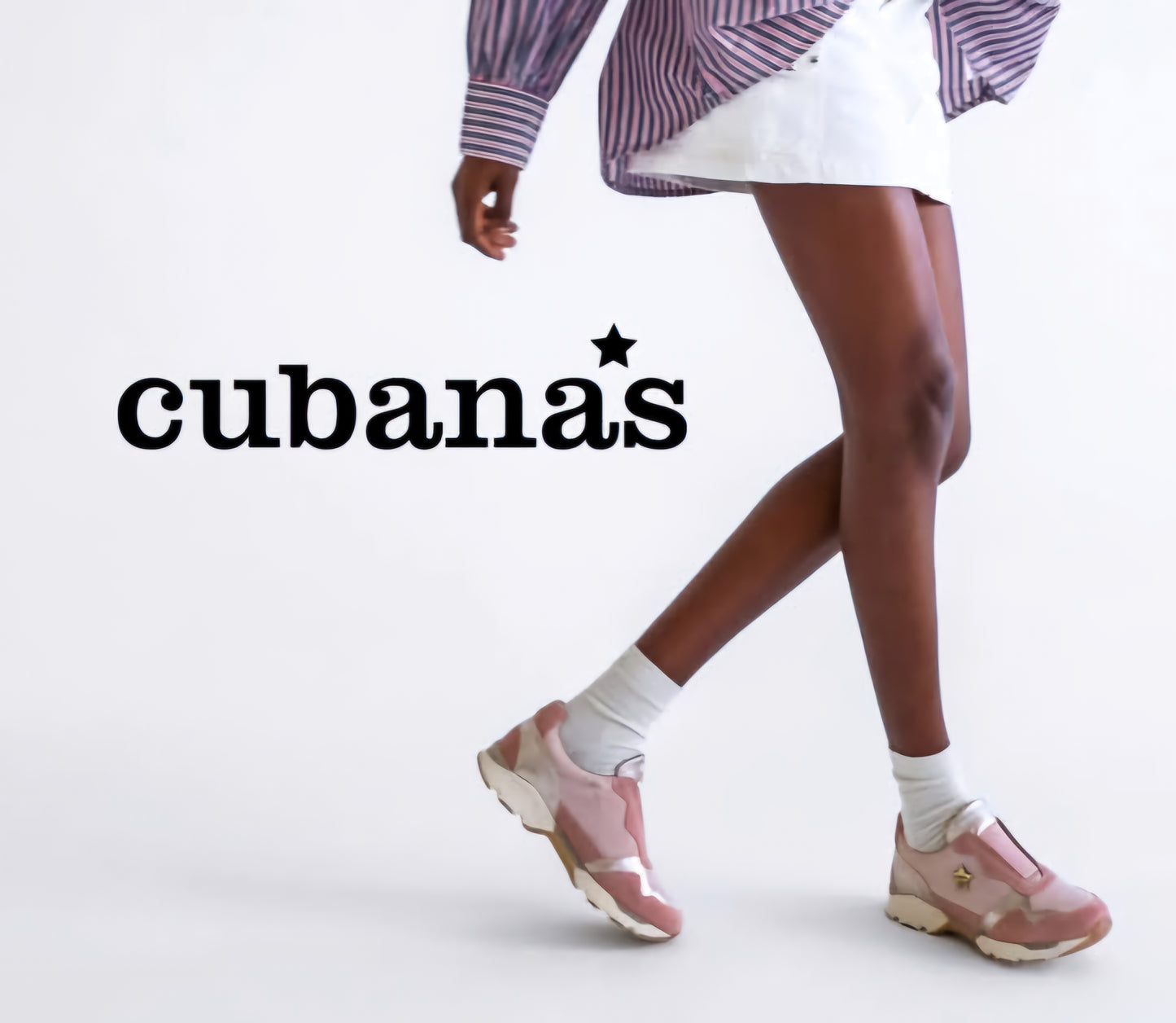 Tênis Cubanas em camurça rosa