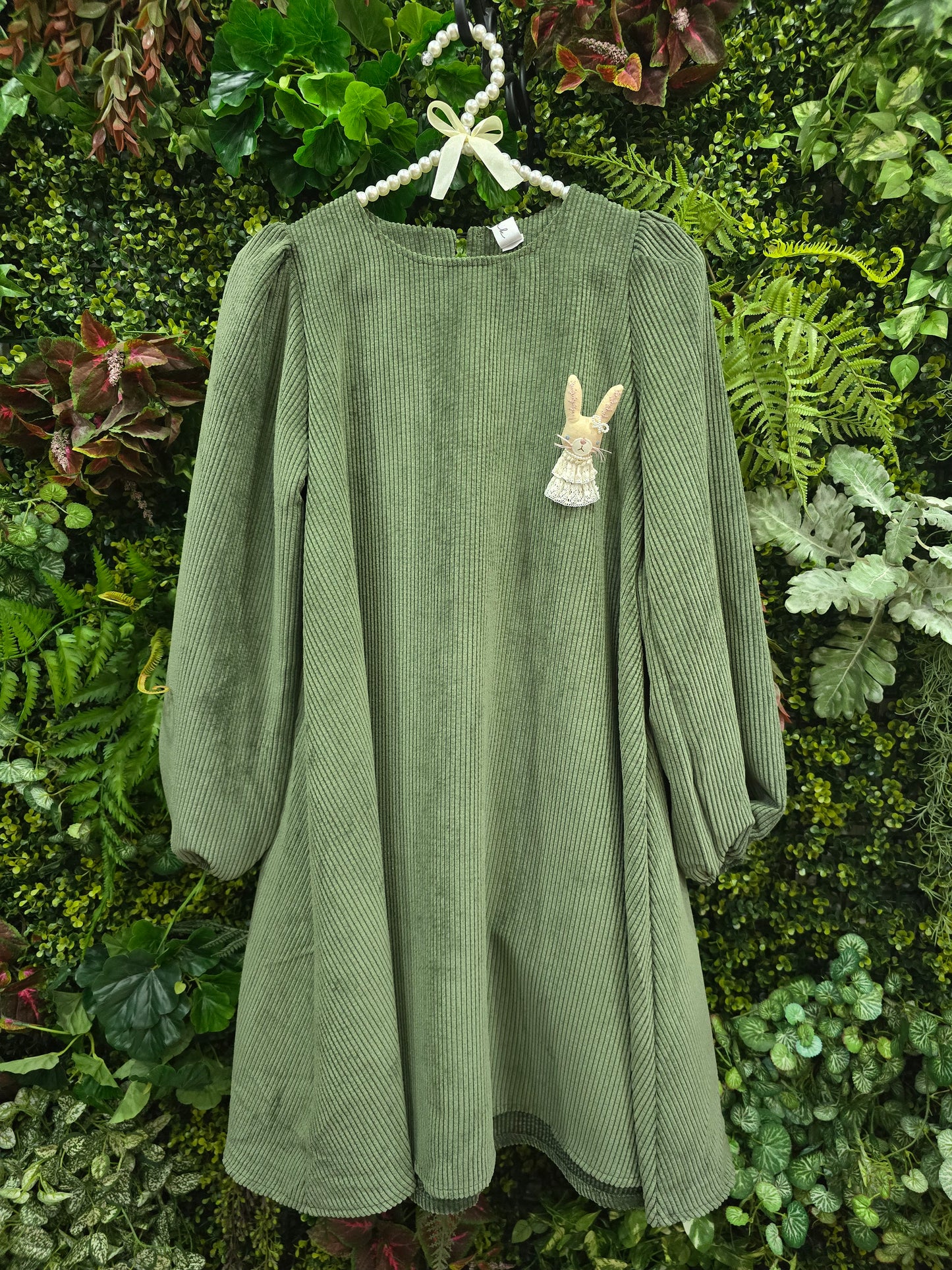 Vestido curto bombazine verde