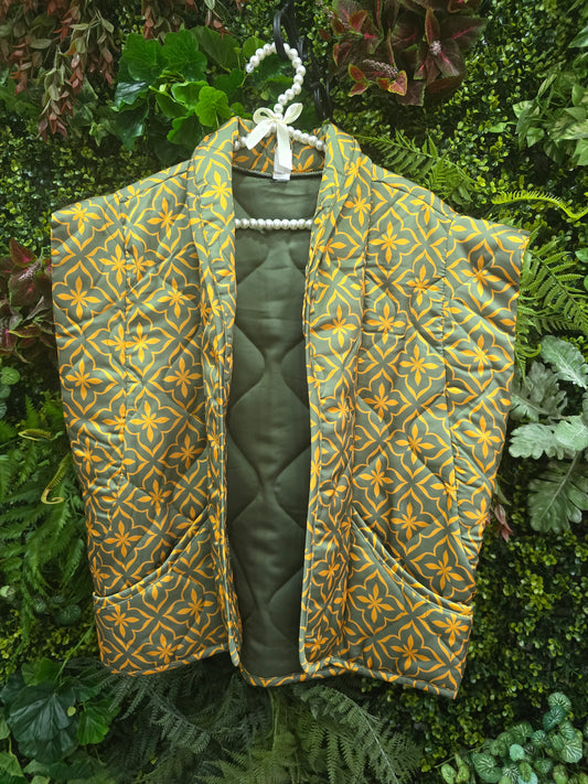 Colete impermeável verde