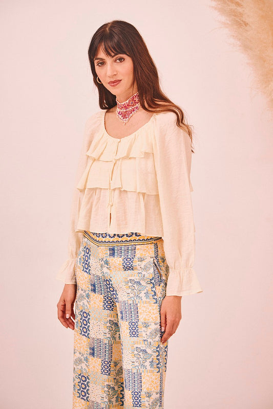 Blusa Saket creme