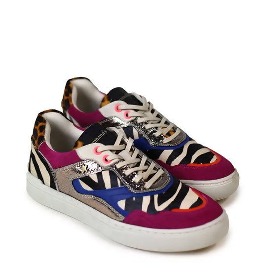 Ténis Cubanas Rosa e Animal Print