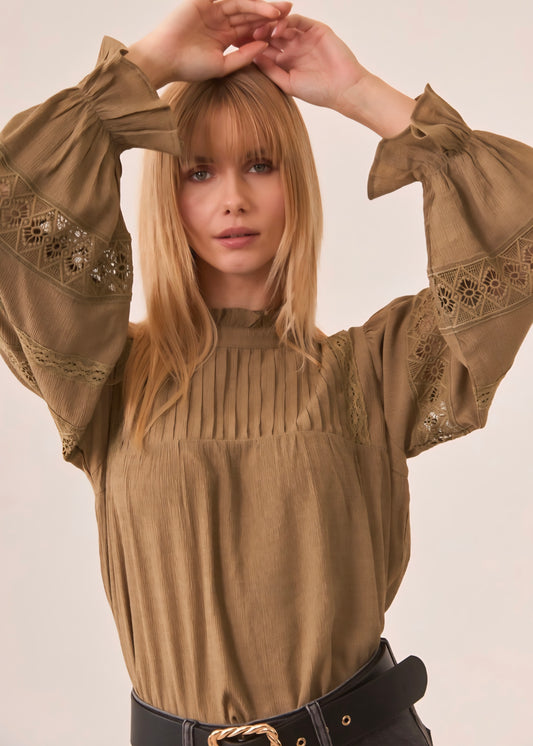 Blusa Nekane Caqui Cetus